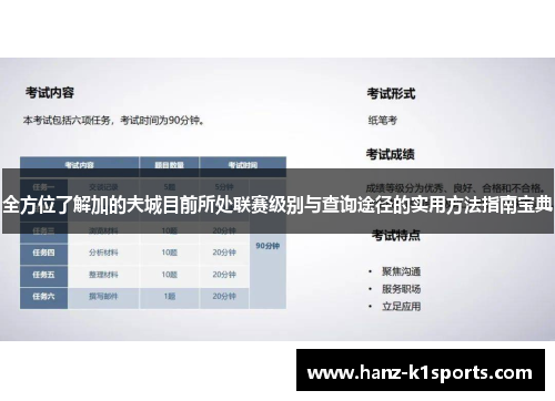 全方位了解加的夫城目前所处联赛级别与查询途径的实用方法指南宝典